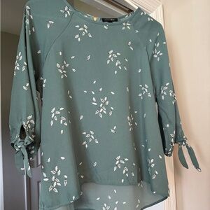 Papermoon Green 3/4 Sleeve Blouse